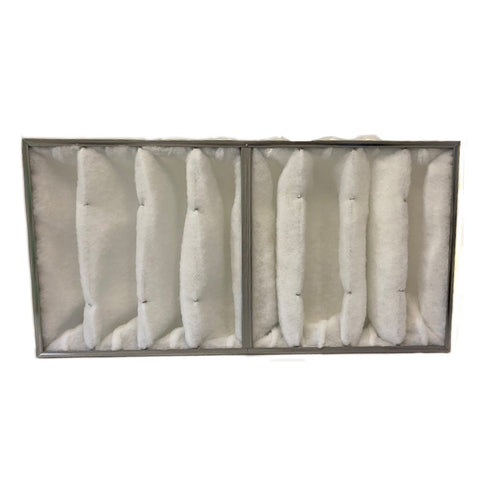 Chemco 23.5"x46"x9" 8-Pkt Prefilter Bag White Scrim w/ 1.25" Header 2/Case